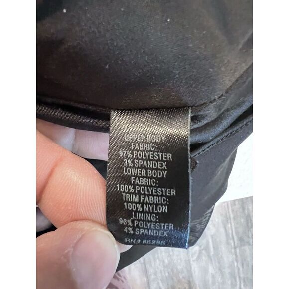 Express Design Studio Dress Strapless Ruffle Mini Tiered Black Womens 12‎ - Picture 10 of 10